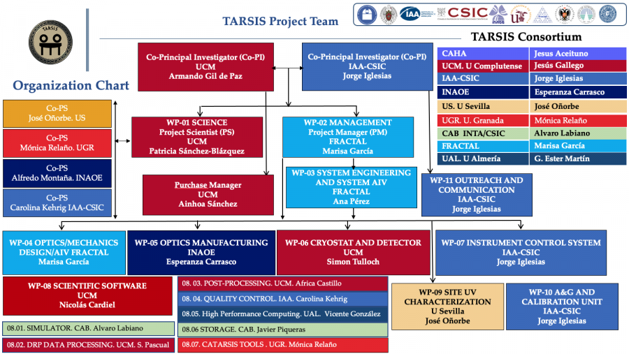 TARSIS management structure