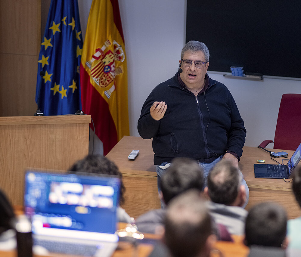 Jesús Gallego durante su charla. Fotografía: Jesús de Miguel